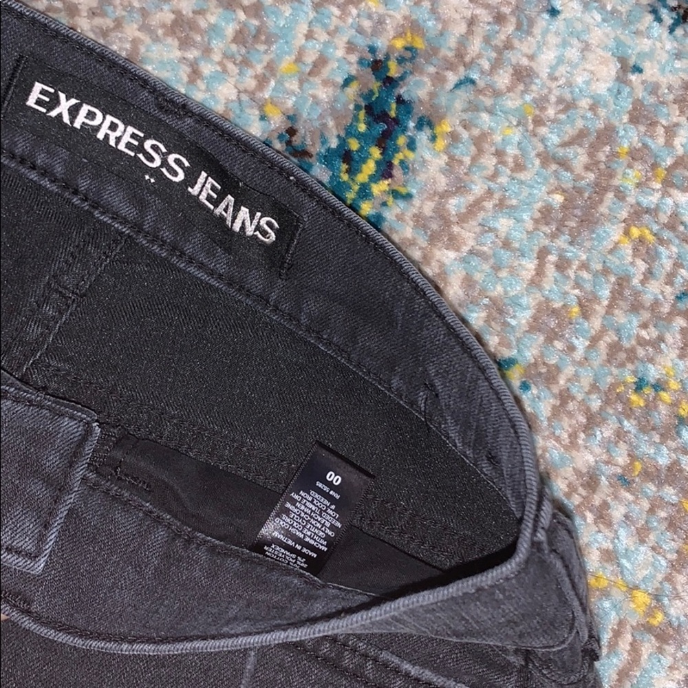 Black Express Jean Shorts - Picture 2 of 5